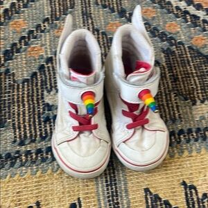 Colorful Kids High-Top Sneakers